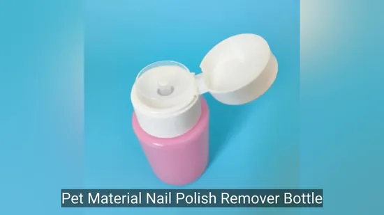 China Factory 300ml Pet Nail Polish Remover Bottle with Dispense Pump 