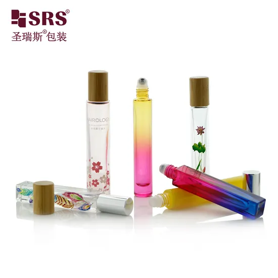 Stock products Square Shape Black Short Lid Metal Ball 10ml Perfume Luxury Bottles 