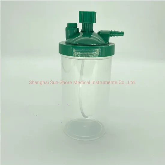Oxygen Concentrator Bubble Humidifier Bottle Top