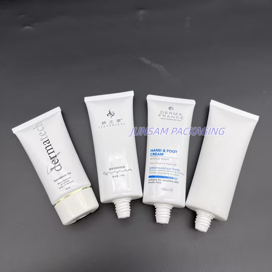 Empty Refillable Cosmetic Squeeze Tube Bottle Containers Jars Pot with Flip Cap