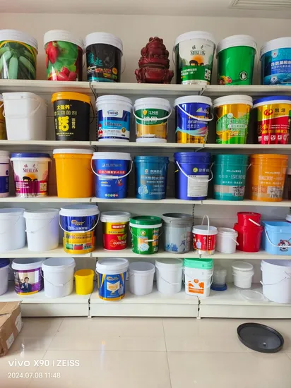 Customize Color Transparent Plastic White Round Paint Bucket