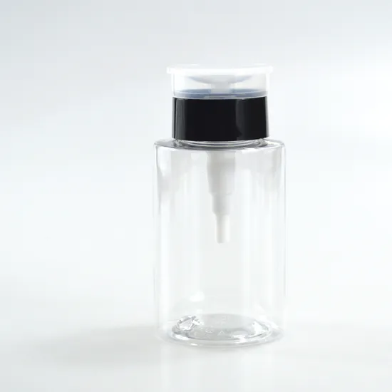 150ml 33 Neck Pet Cosmetic Eye Nail Polish Press Pump Makeup Remover Bottle for Cleaning 