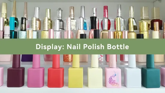 7ml Clear Heart Shape Gel Nail Polish Bottle Nail Polish Remover Bottle 