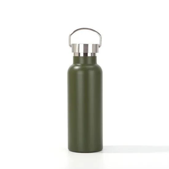 Custom Color Logo 750ml 1L Double Wall Stainless Steel Vacuum Insulated Hydrogen Iced Sport Camp Hiking Water Bottle with Lid 