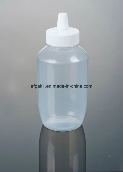 1000g PP Honey Bottle Plastic with Sharp Mouth Caps (EF