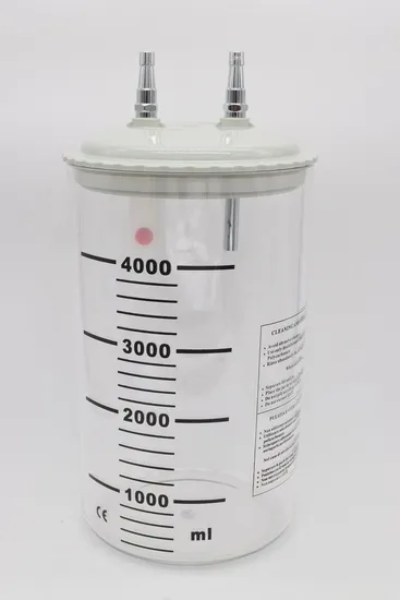 Medical 4 Liters Suction Jar Vacuum Bottle in Hospital 