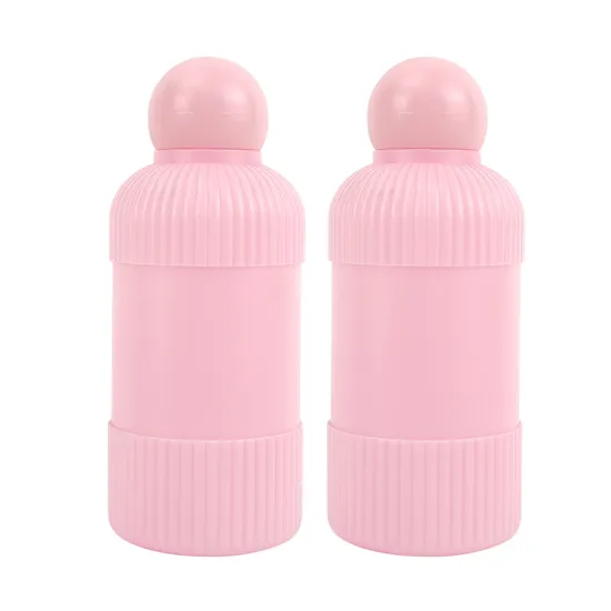 100ml Round Cylinder Clear Transparent HDPE Plastic Lotion Cosmetic Skincare Bottle 